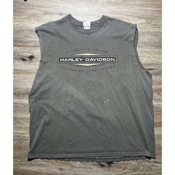 Vtg Harley Davidson POW MIA Motorcycle T-Shirt Tee 2XL Military USA Distressed - Picture 3 of 9